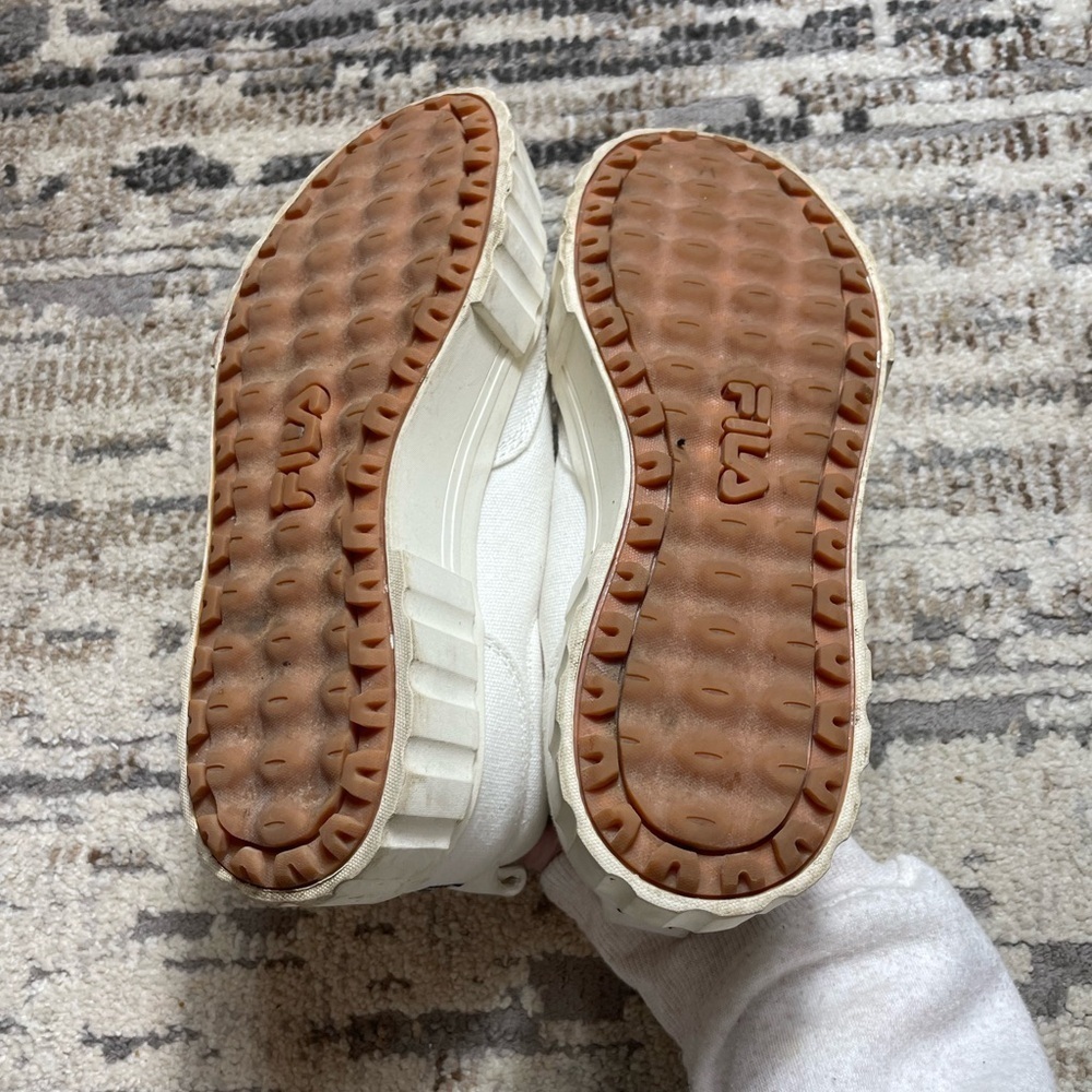 Fila Sandblast White Platform Sneakers Size 7.5 - Picture 6 of 16